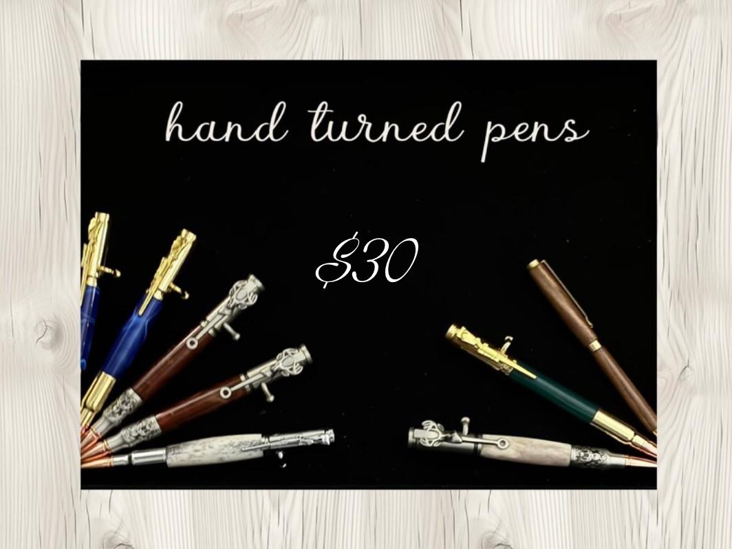 Hand turned pens