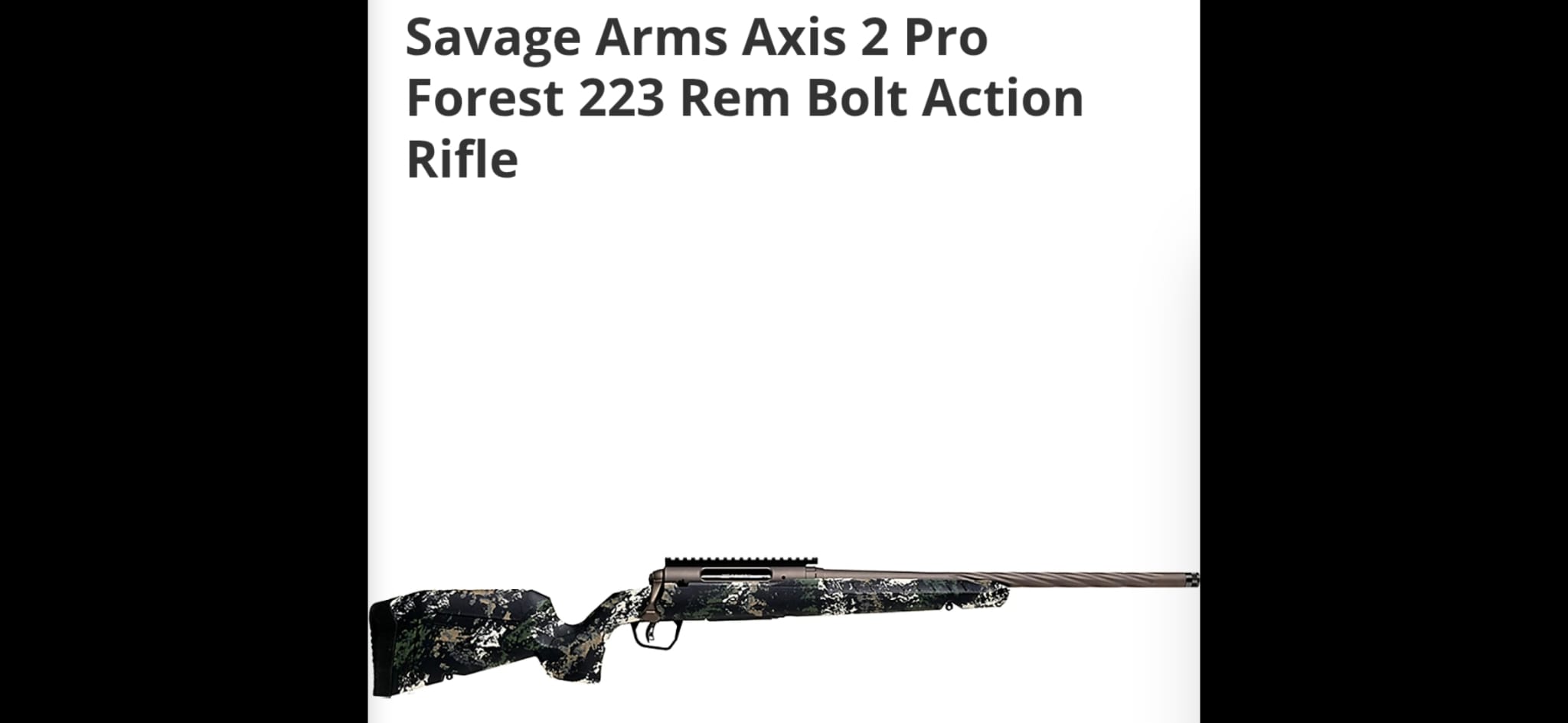 Savage Axis 2 Pro .223