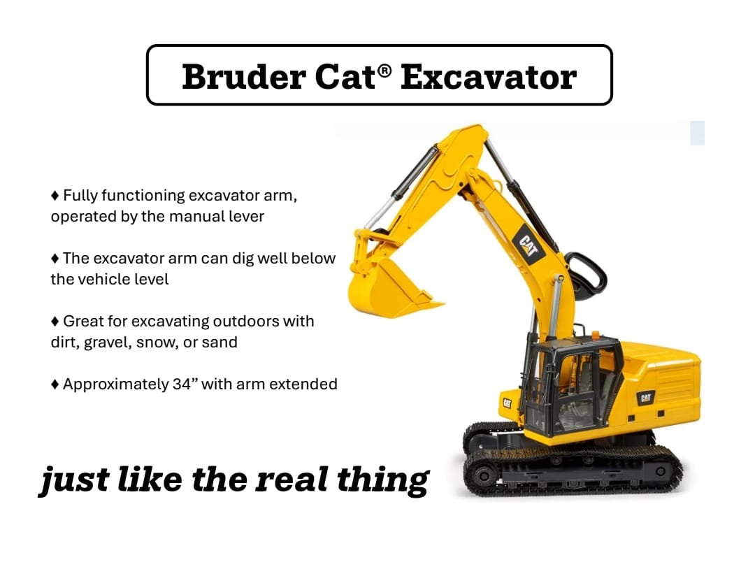 Bruder Cat Excavator 