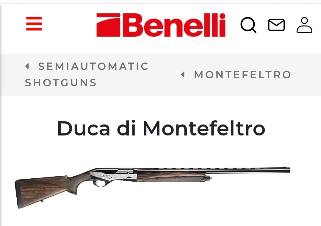 Benelli Duca di Montefeltro 12 GA shotgun