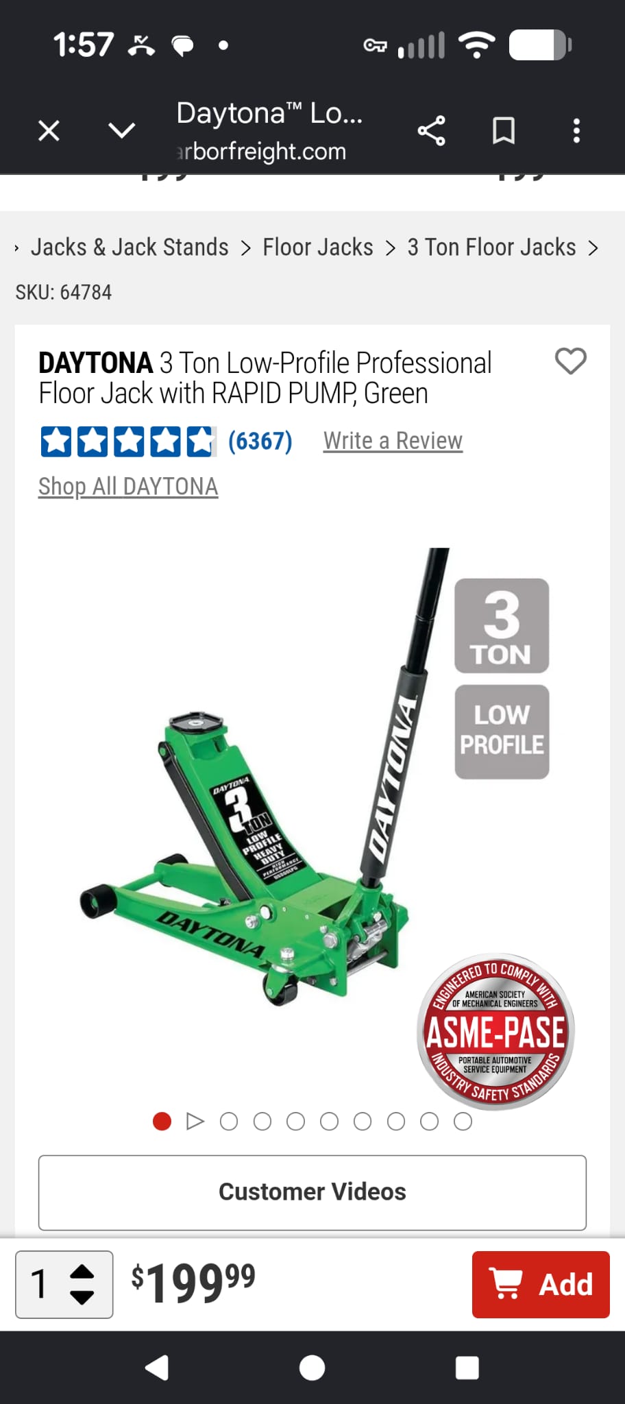 3 ton Low-Pro Jack
