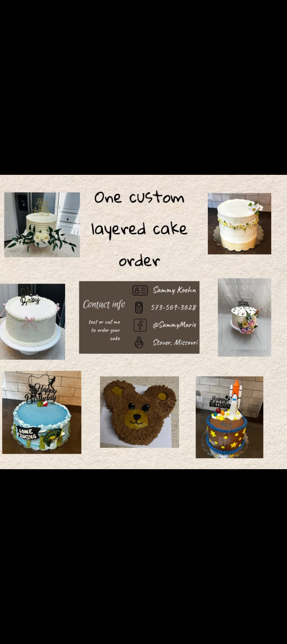 1 Custom Layered cake x2