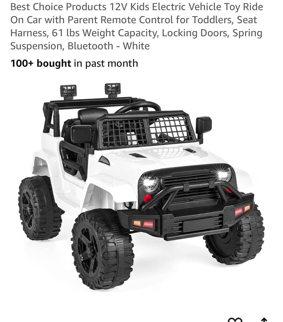 Electric toy ride on Jeep