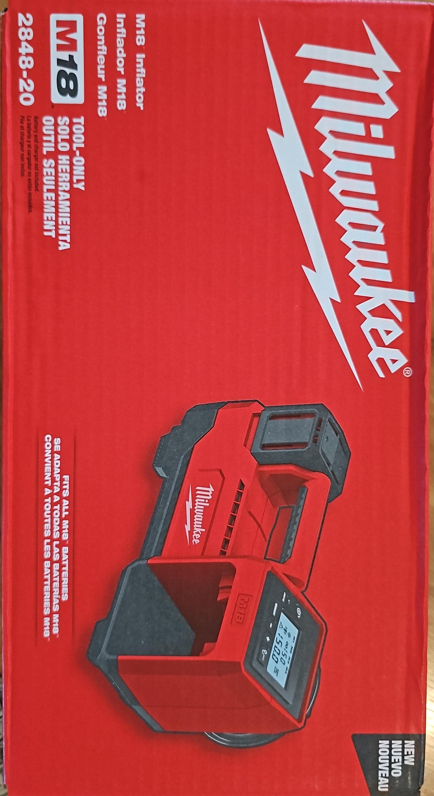 Milwaukee tire inflator