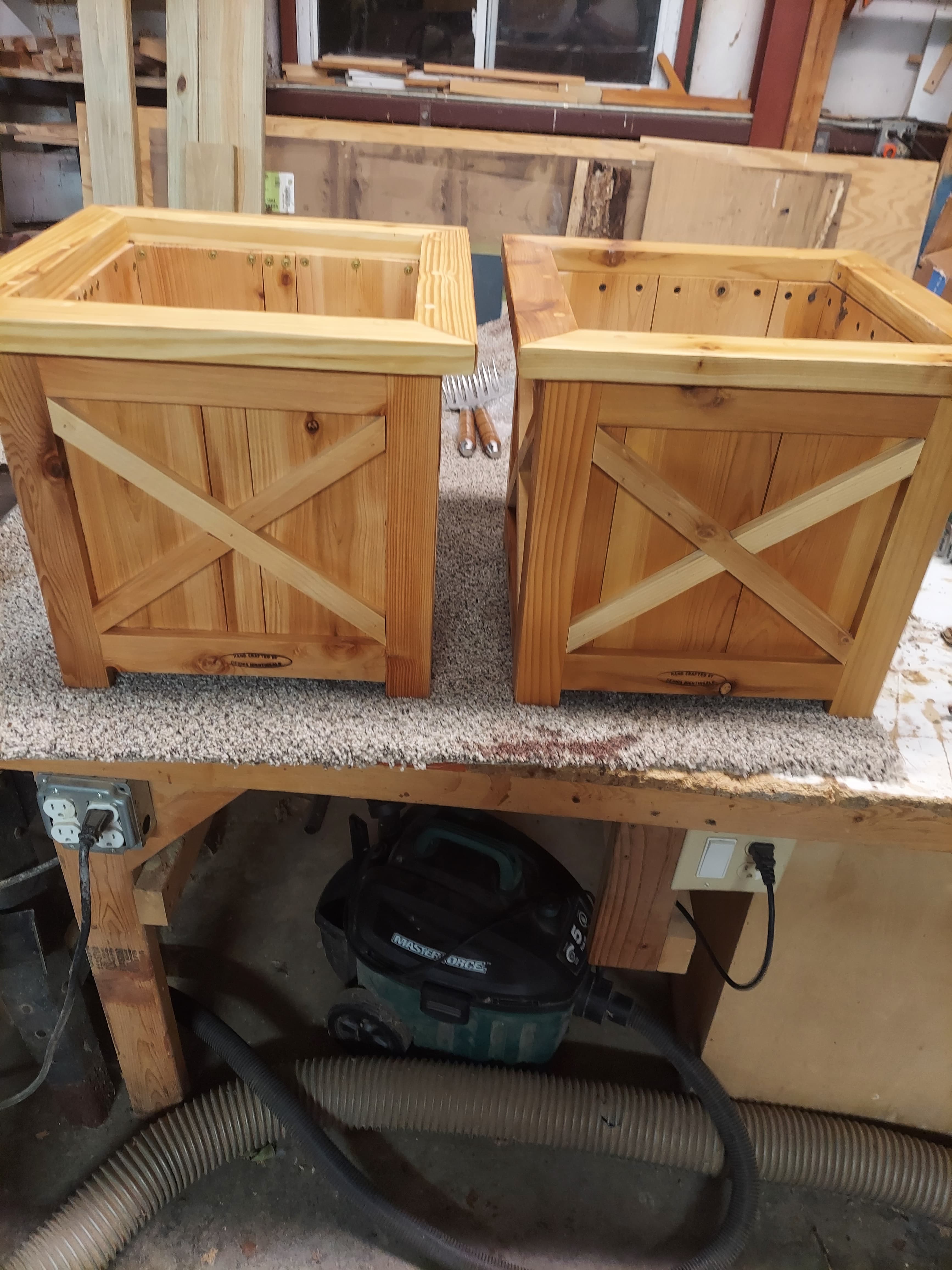 Set of planter boxes