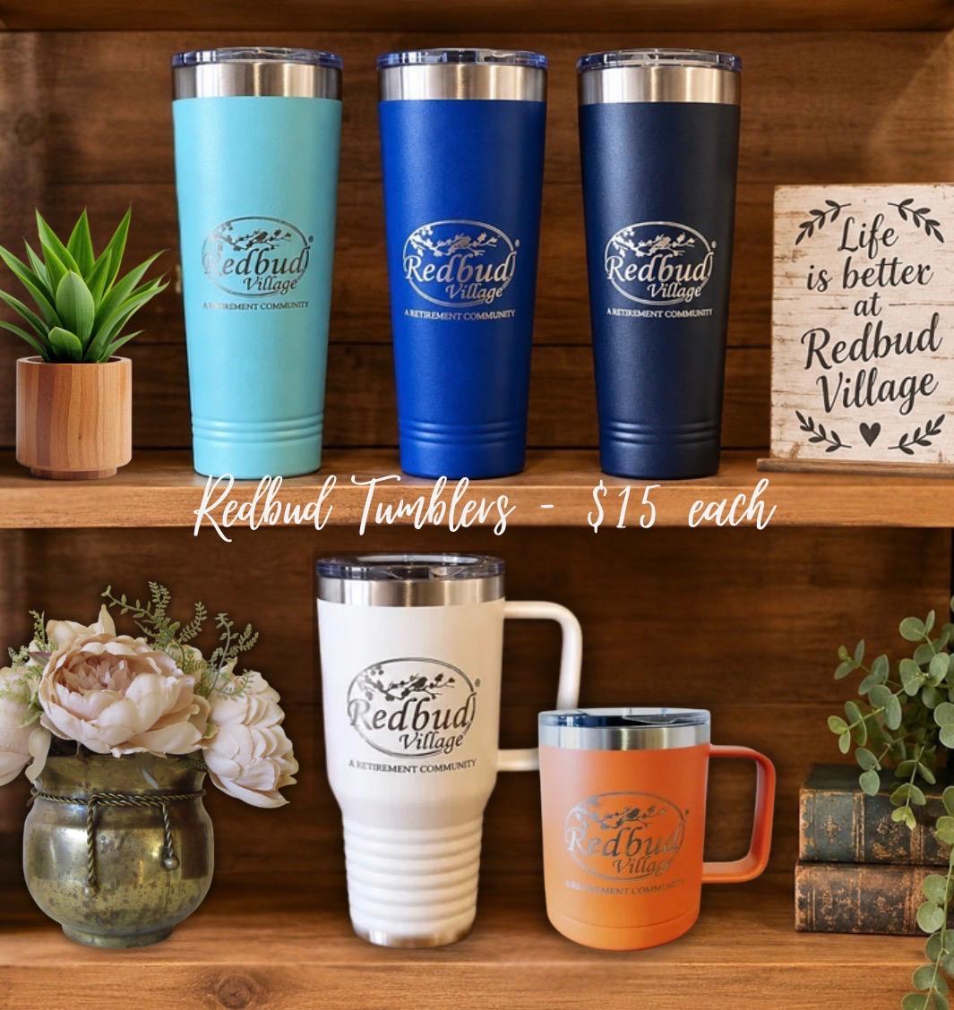 Redbud engraved Tumblers