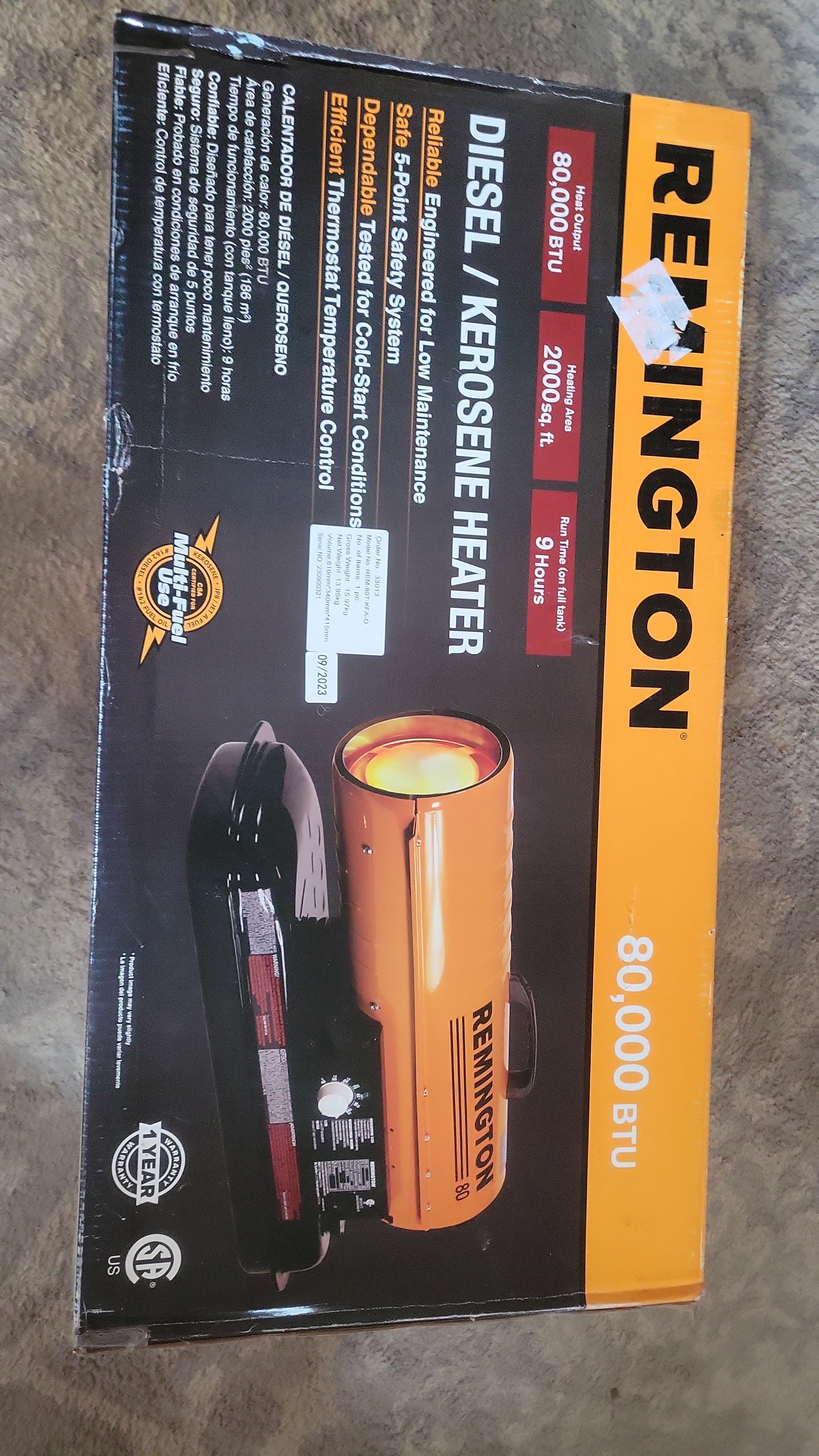 Remington Heater