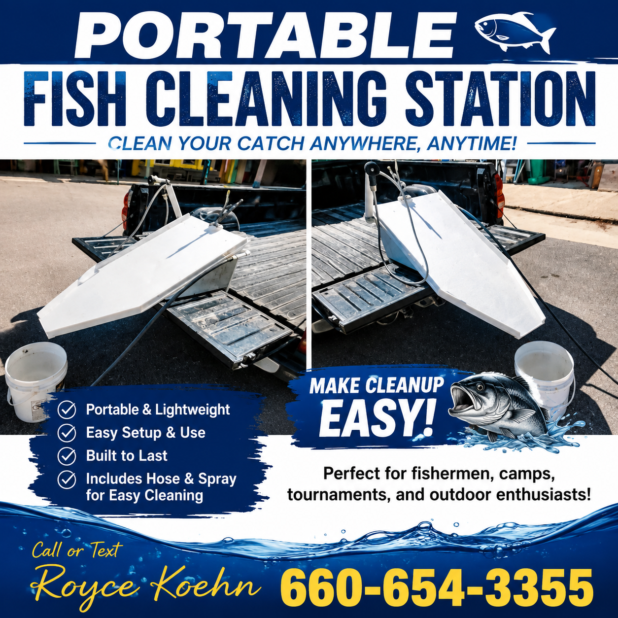 Tailgate Fish Cleaning Station 